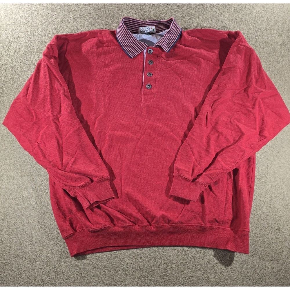 Vintage Arnold Palmer Golf Apparel Long Sleeve Collared Sweatshirt Size L